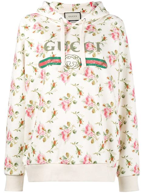 gucci hoodie rose print|Gucci logo hoodie.